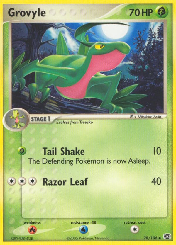 Grovyle – Uncommon – Emerald