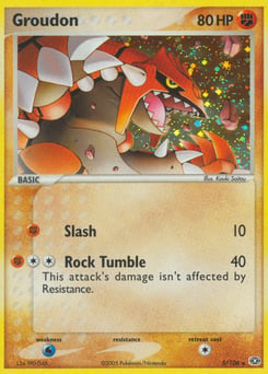 Groudon – Rare Holo – Emerald