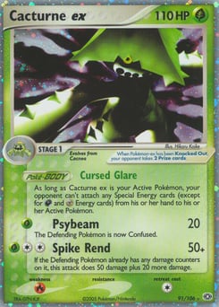Cacturne ex – Rare Holo EX