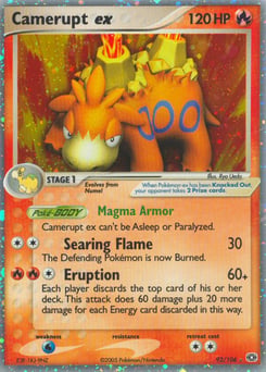 Camerupt ex – Rare Holo EX