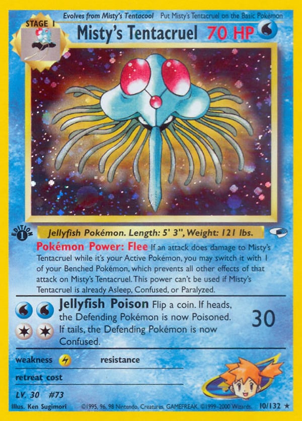 Misty's Tentacruel – Rare Holo – Gym Heroes
