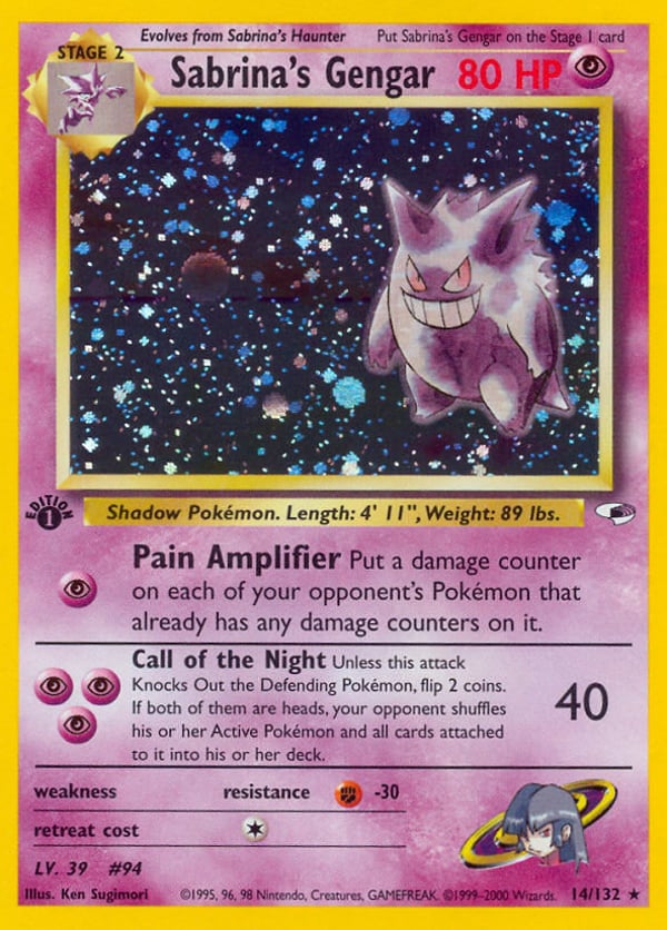Sabrina's Gengar – Rare Holo – Gym Heroes