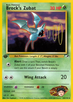 Brock's Zubat – Rare – Gym Heroes