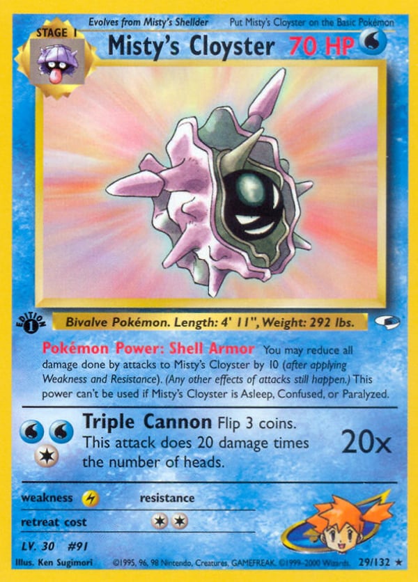 Misty's Cloyster – Rare – Gym Heroes