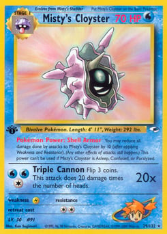 Misty's Cloyster – Rare – Gym Heroes