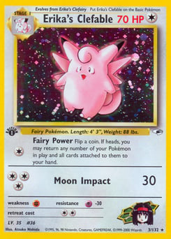 Erika's Clefable – Rare Holo