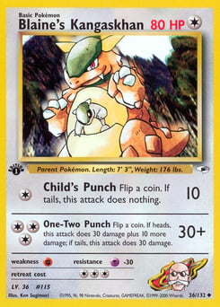 Blaine's Kangaskhan – Uncommon – Gym Heroes