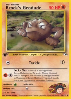 Brock's Geodude – Uncommon – Gym Heroes