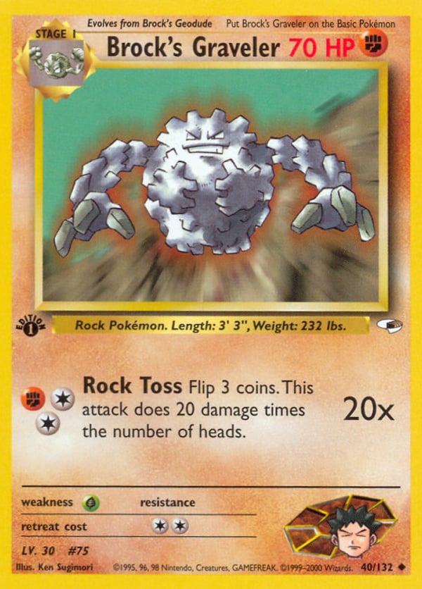 Brock's Graveler – Uncommon – Gym Heroes