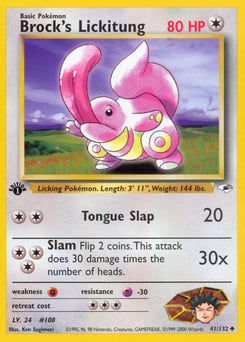 Brock's Lickitung – Uncommon – Gym Heroes