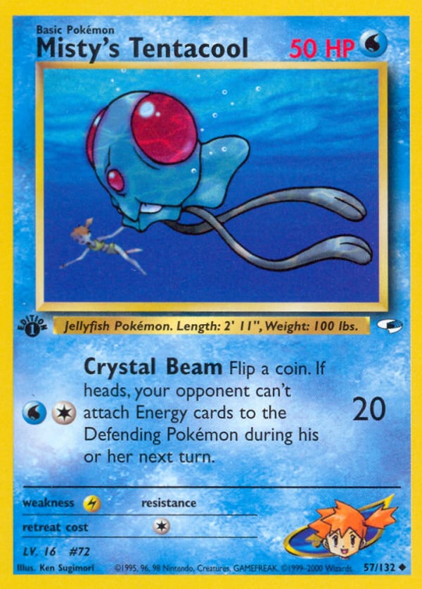 Misty's Tentacool – Uncommon – Gym Heroes