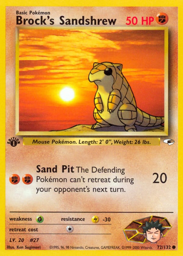 Brock's Sandshrew – Common – Gym Heroes