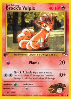 Brock's Vulpix – Common