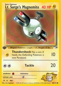 Lt. Surge's Magnemite – Common