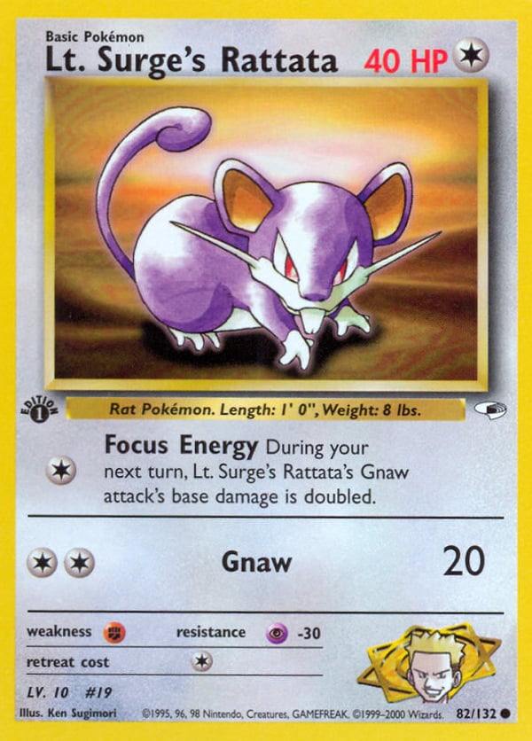 Lt. Surge's Rattata – Common – Gym Heroes