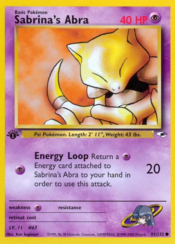 Sabrina's Abra – Common – Gym Heroes
