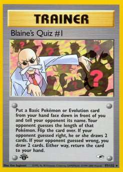 Blaine's Quiz #1 – Rare