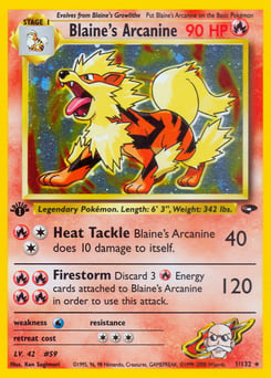 Blaine's Arcanine – Rare Holo