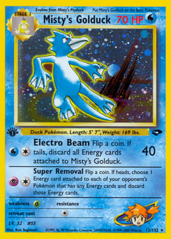 Misty's Golduck – Rare Holo – Gym Challenge