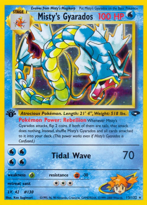 Misty's Gyarados – Rare Holo – Gym Challenge
