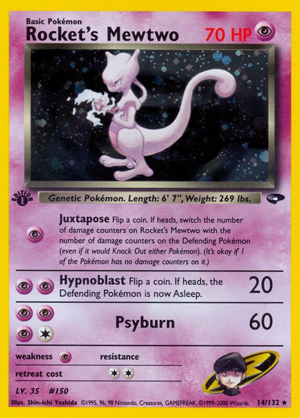 Rocket's Mewtwo – Rare Holo – Gym Challenge