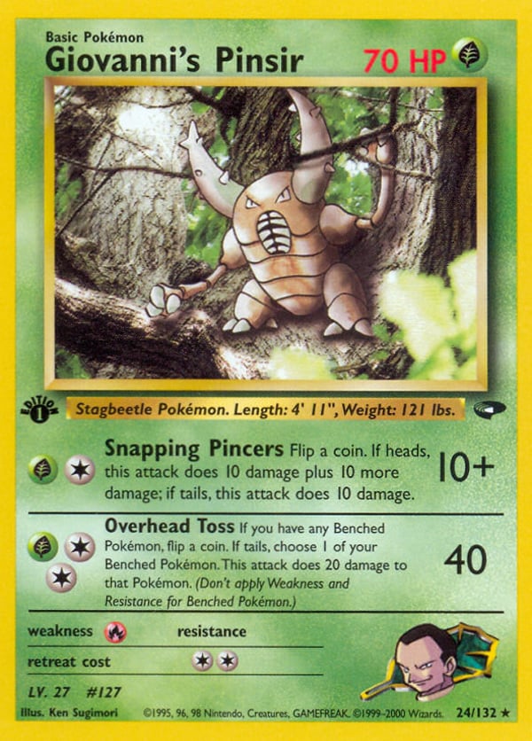 Giovanni's Pinsir – Rare – Gym Challenge
