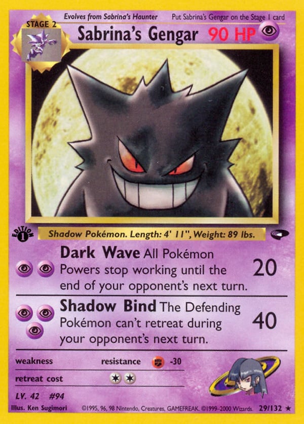 Sabrina's Gengar – Rare – Gym Challenge