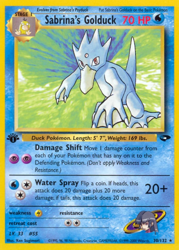 Sabrina's Golduck – Rare – Gym Challenge