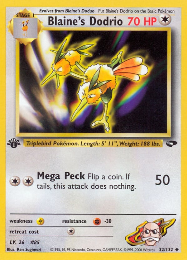 Blaine's Dodrio – Uncommon – Gym Challenge