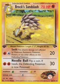Brock's Sandslash – Uncommon – Gym Challenge