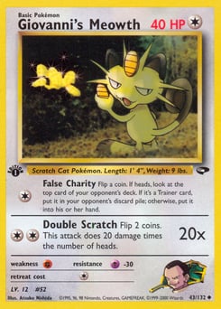 Giovanni's Meowth – Uncommon – Gym Challenge