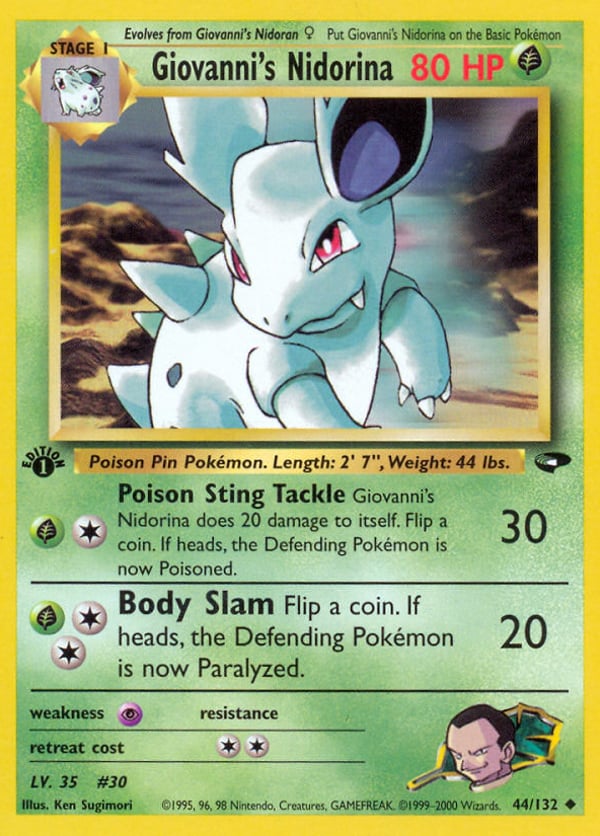 Giovanni's Nidorina – Uncommon – Gym Challenge