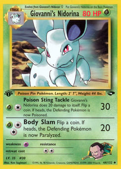 Giovanni's Nidorina – Uncommon