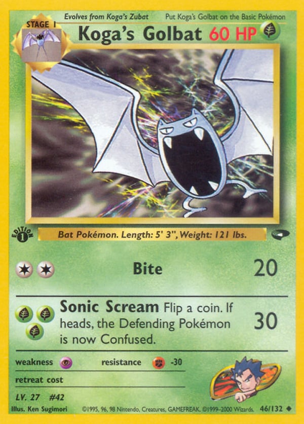 Koga's Golbat – Uncommon – Gym Challenge