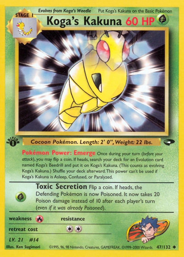 Koga's Kakuna – Uncommon – Gym Challenge