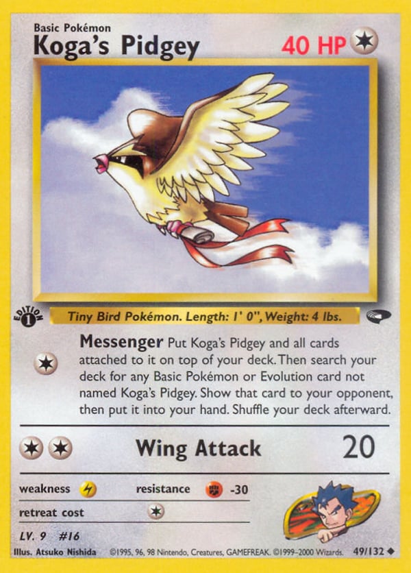 Koga's Pidgey – Uncommon – Gym Challenge