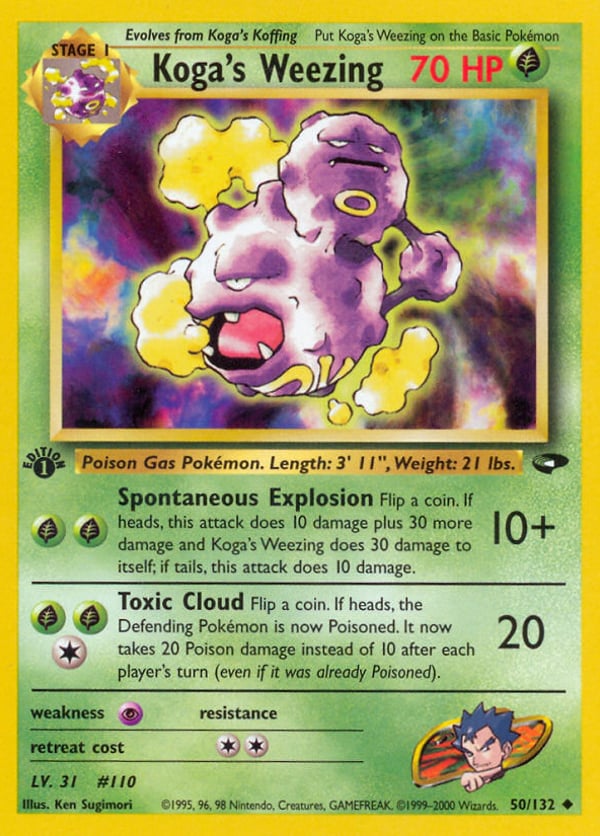 Koga's Weezing – Uncommon – Gym Challenge
