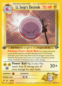 Lt. Surge's Electrode – Uncommon