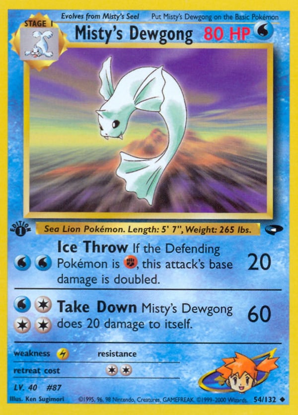 Misty's Dewgong – Uncommon – Gym Challenge