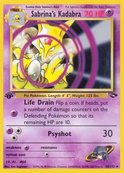 Sabrina's Kadabra – Uncommon – Gym Challenge