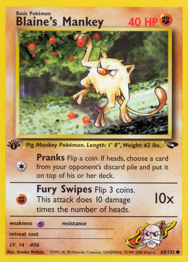 Blaine's Mankey – Gym Challenge