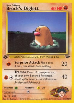 Brock's Diglett – Common – Gym Challenge