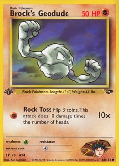 Brock's Geodude – Common – Gym Challenge