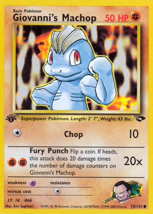 Giovanni's Machop – Common – Gym Challenge