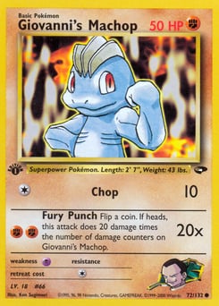 Giovanni's Machop – Common – Gym Challenge