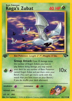 Koga's Zubat – Common – Gym Challenge