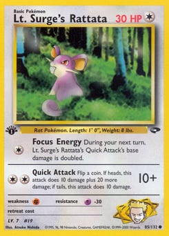 Lt. Surge's Rattata – Common – Gym Challenge