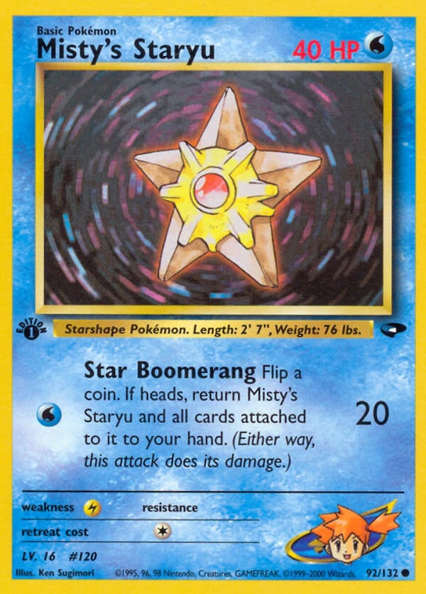 Misty's Staryu – Common – Gym Challenge