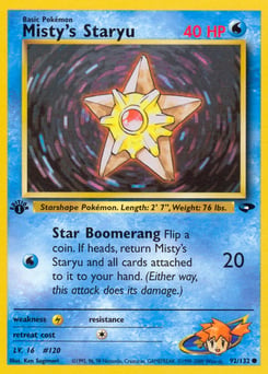 Misty's Staryu – Common – Gym Challenge