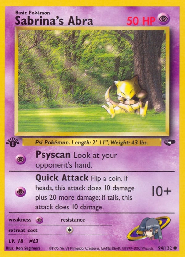 Sabrina's Abra – Gym Challenge
